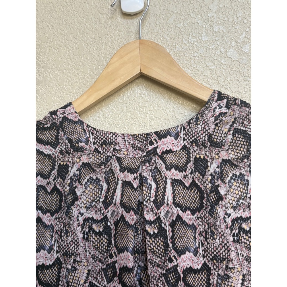 AllSaints Tate Misra Dress Snake Print Sleeveless Asymmetric Hem Maxi Small - Picture 7 of 8